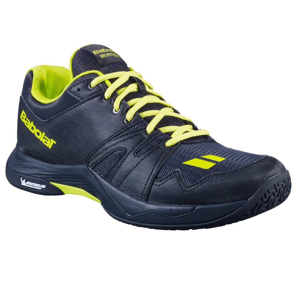 Babolat Shadow Series Men Badminton Shoes – Ultra‑Light Michelin Indoor Shoe with Power Straps & Dual‑Density EVA (Advanced Players)
