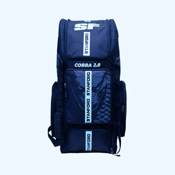 SF Cobra 2.0 Duffle Wheelie Cricket Kit Bag | Premium 1680D Fabric | Dual Wheels | Internal Bat Sleeves