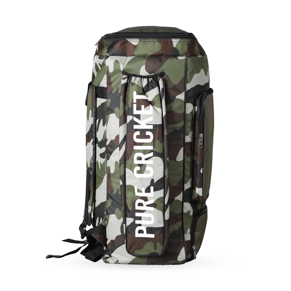 SS Cricket Kit Bag Camo Duffle - Green