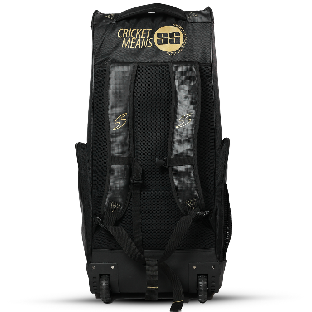 SS Gama Duffle Wheelie Kitbag | Cricket Kit Bag with Bat, Helmet & Shoe Compartments