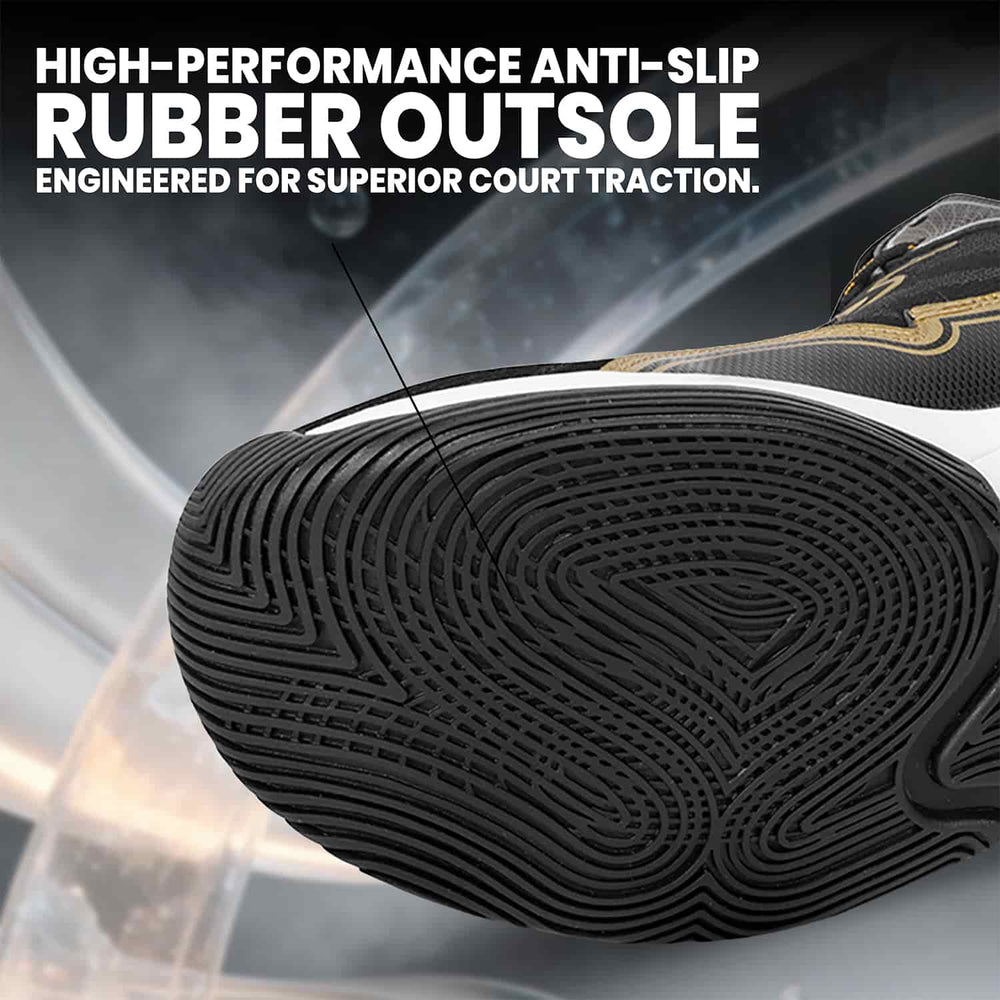 Vector X Grip X Basketball Shoes | High-Top Basketball Shoes with EVA Cushioning, Anti-Slip Rubber Outsole & Breathable Mesh Upper - Best Price online Prokicksports.com