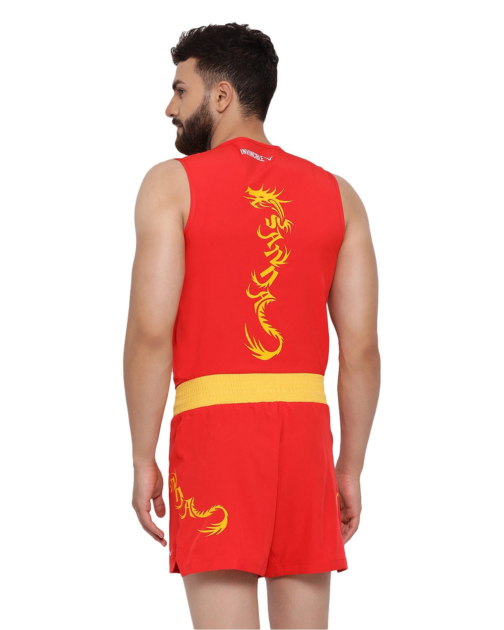 Invincible Men's Feather Weight Stretch Wushu Kit | Polyester-Spandex Moisture-Wicking Martial Arts Training Set