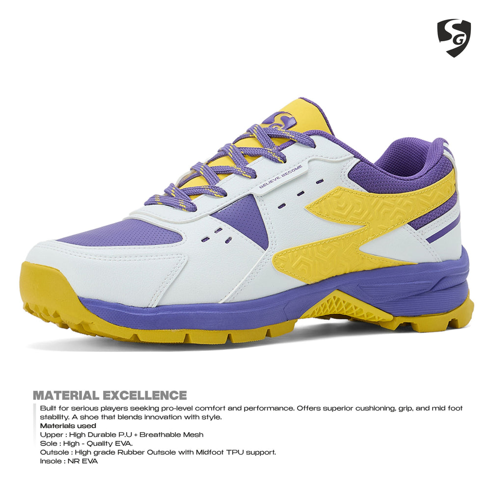 SG Club Evo Cricket Shoes Rubber | Lightweight Cricket Shoes with Rubber Outsole, EVA Cushioning & Breathable Mesh Upper