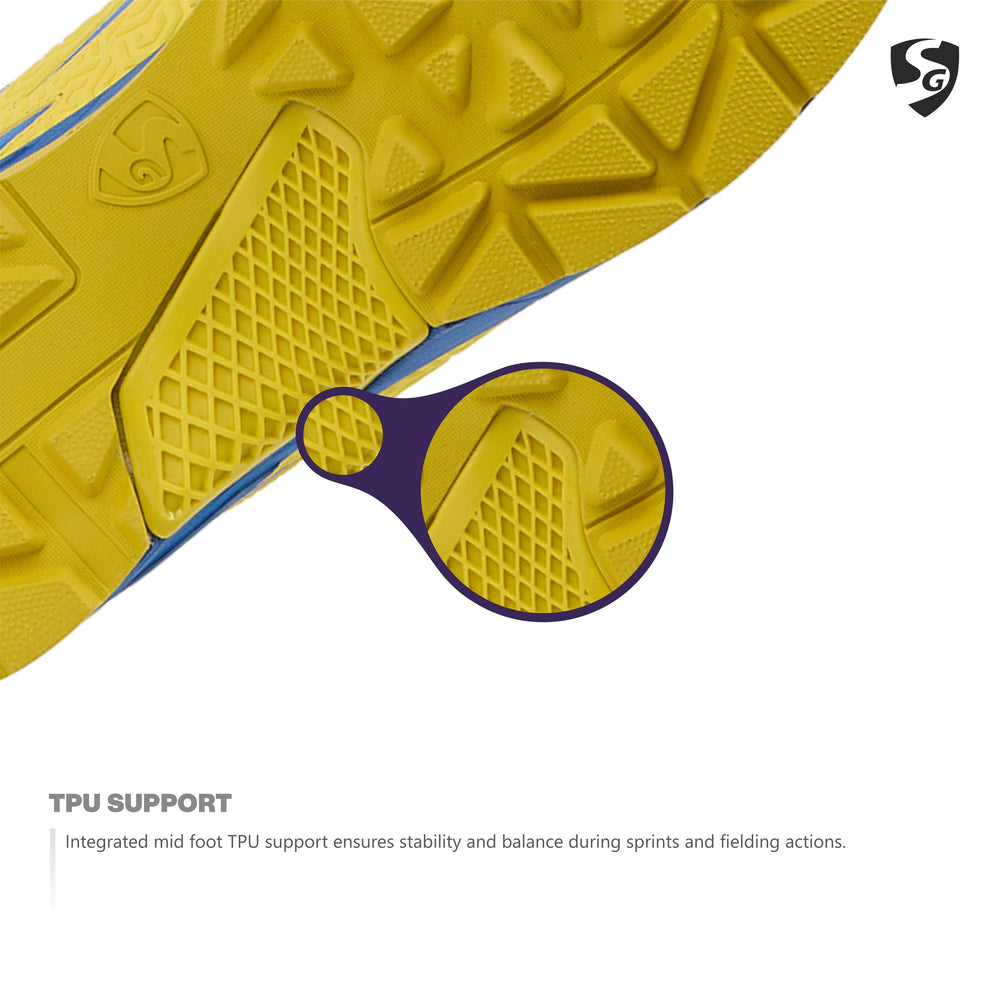 SG Club Evo Cricket Shoes Rubber | Lightweight Cricket Shoes with Rubber Outsole, EVA Cushioning & Breathable Mesh Upper