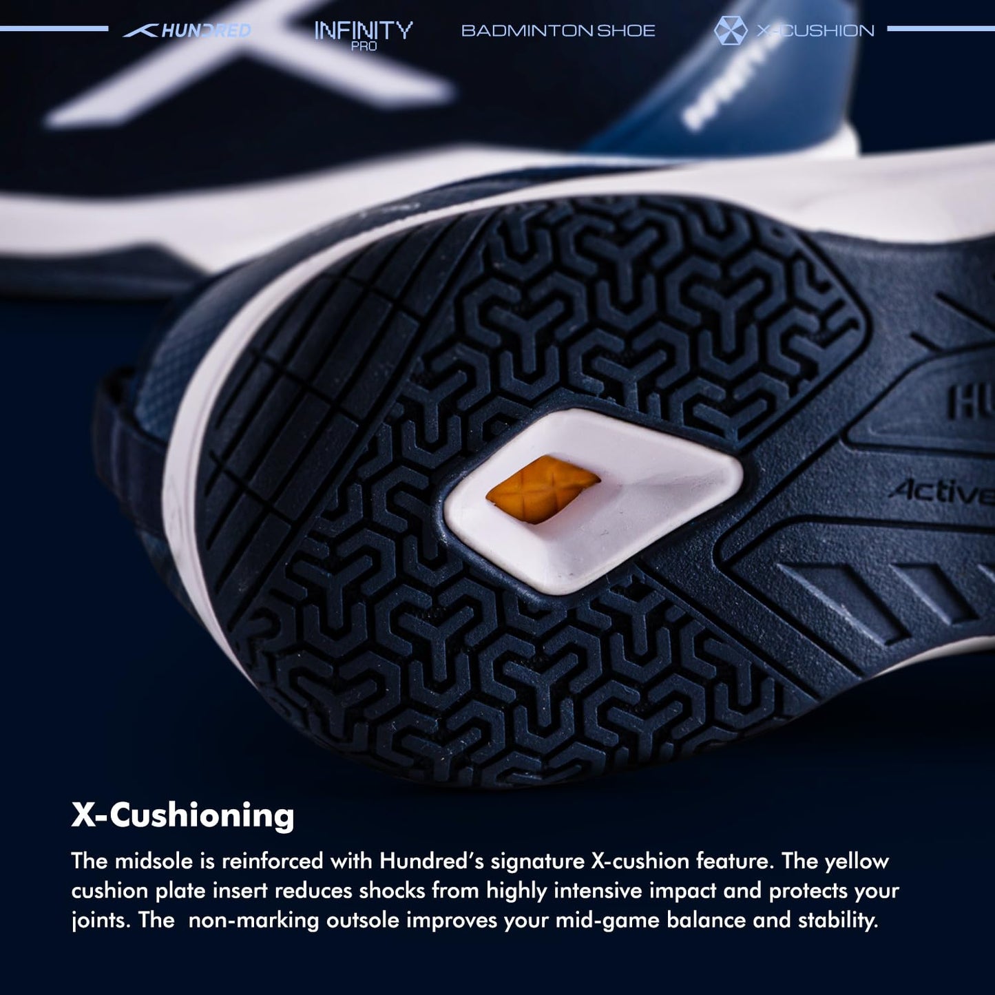 Hundred Infinity Pro Badminton Shoes - Best Price online Prokicksports.com
