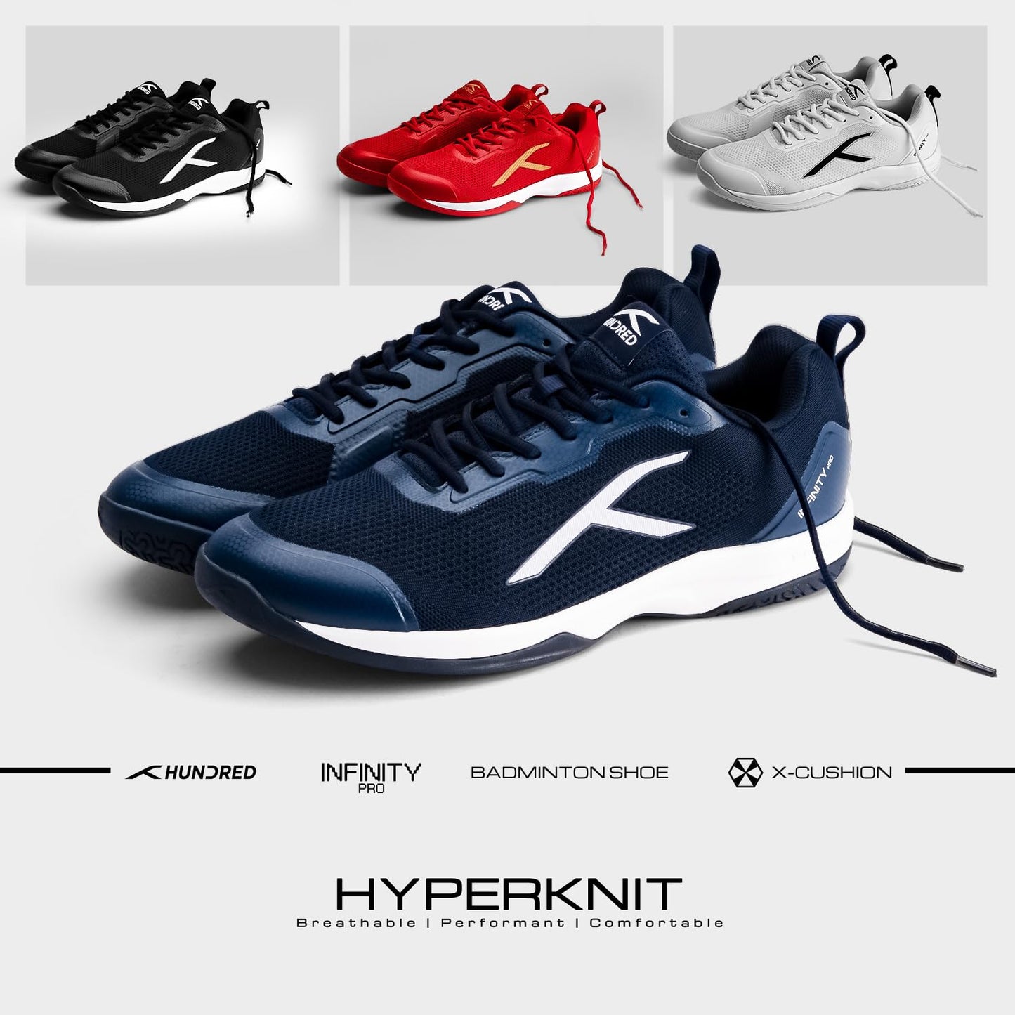 Hundred Infinity Pro Badminton Shoes - Best Price online Prokicksports.com