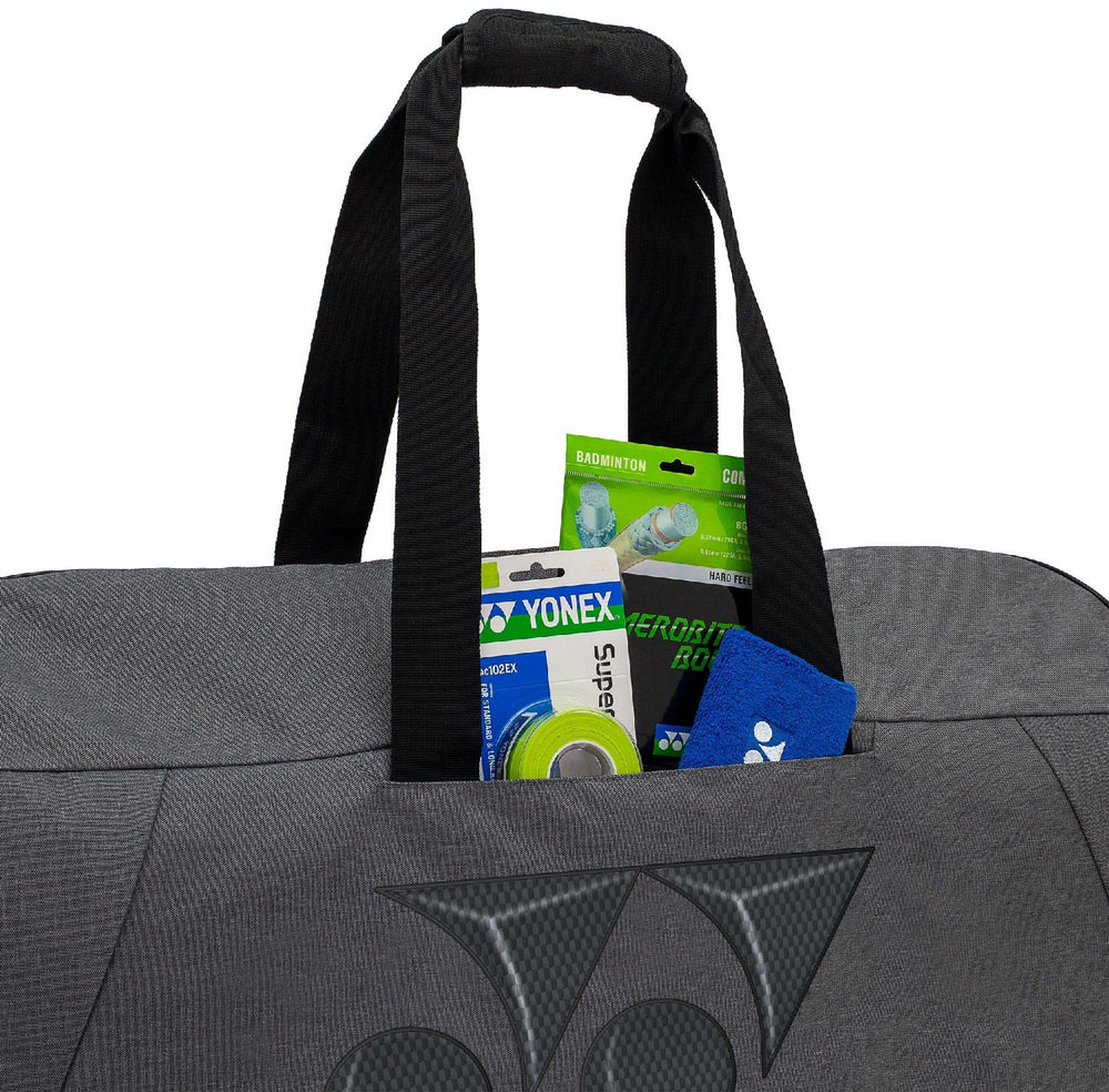 Yonex League 2-Way Tournament Badminton Kit Bag - Grey | 43L | Shoe Compartment