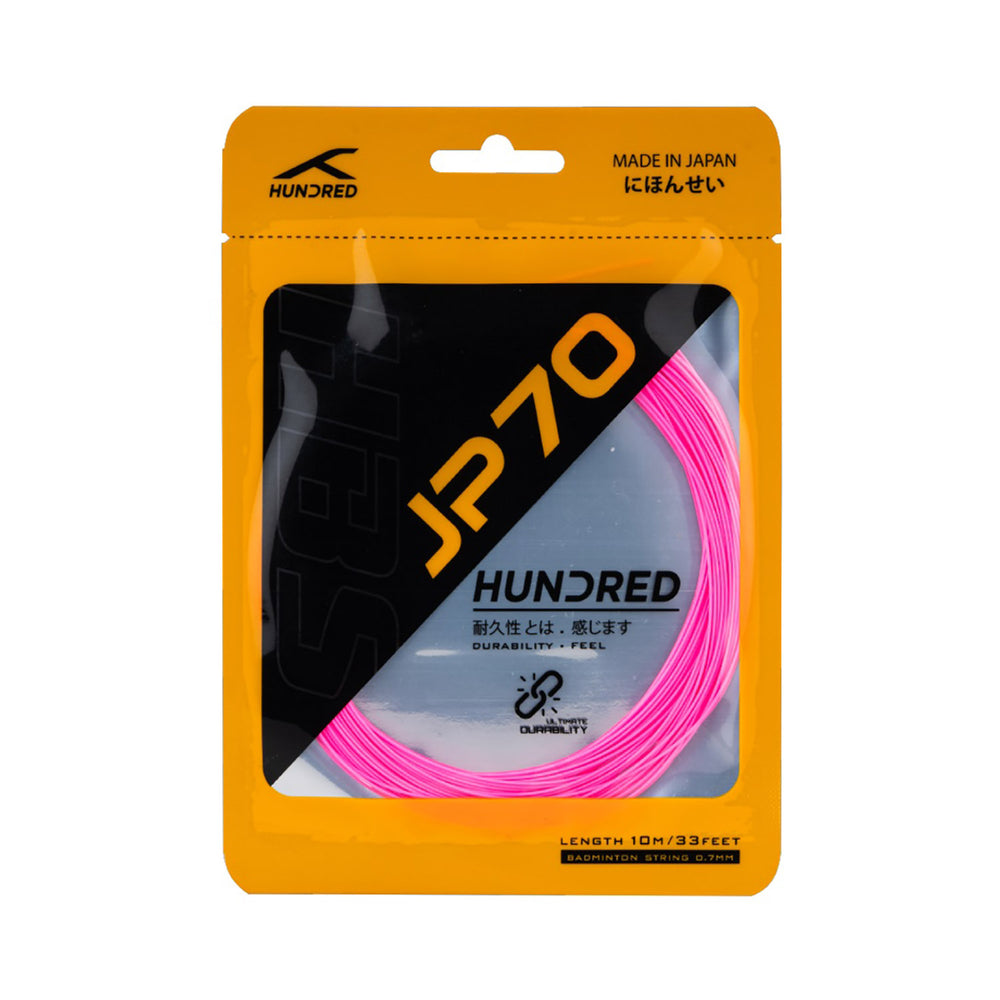 HUNDRED JP 70 Badminton String 0.7mm – Durable Power Control String for Defensive Players with Long Tension Retention and High Stability - Best Price online Prokicksports.com