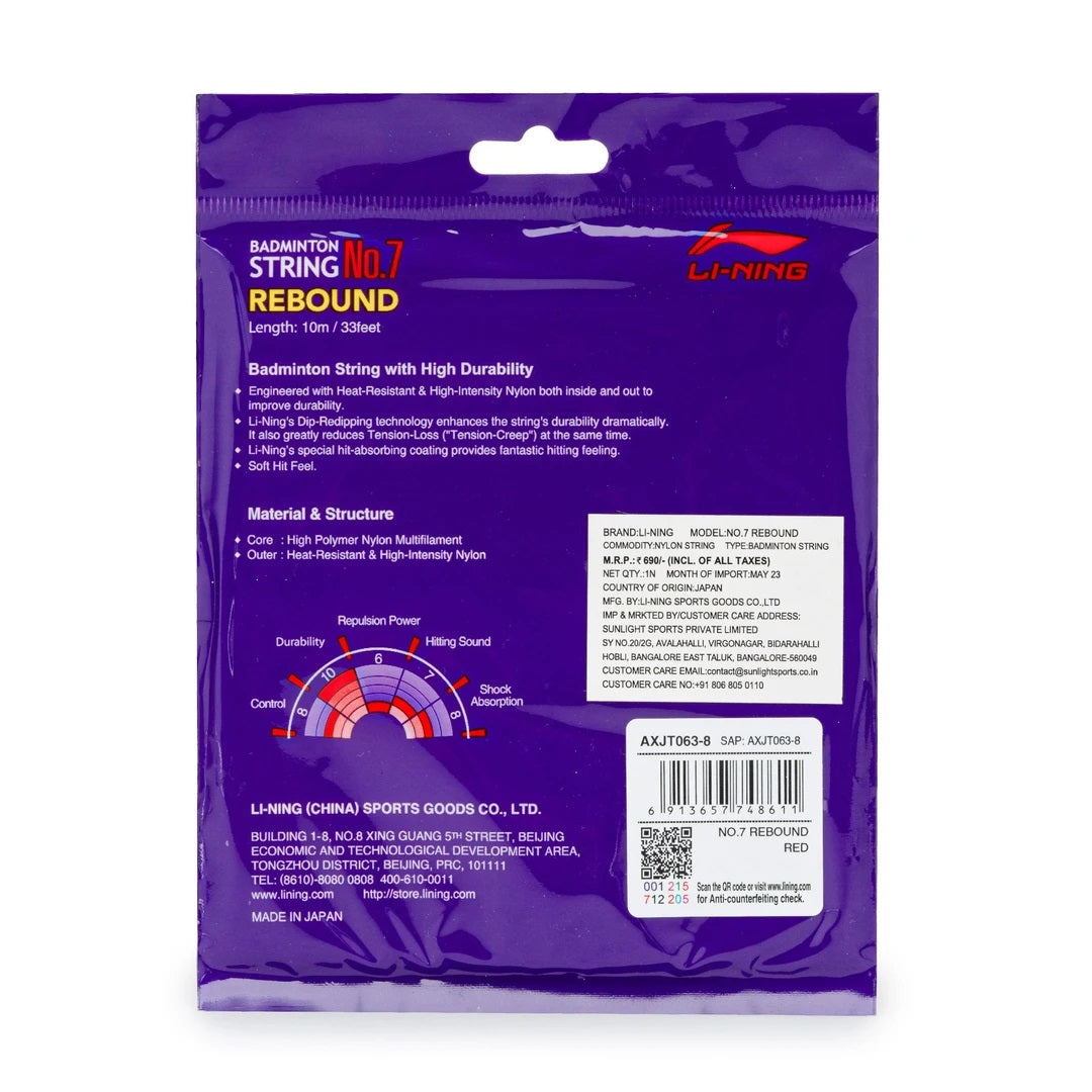 Li-Ning No. 7 Rebound Badminton String - Best Price online Prokicksports.com