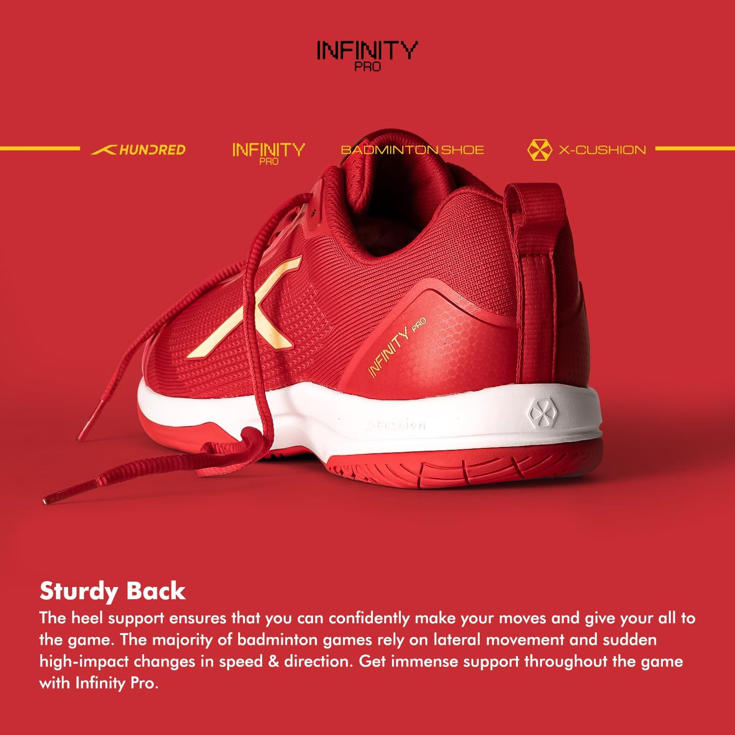 Hundred Infinity Pro Badminton Shoes - Best Price online Prokicksports.com