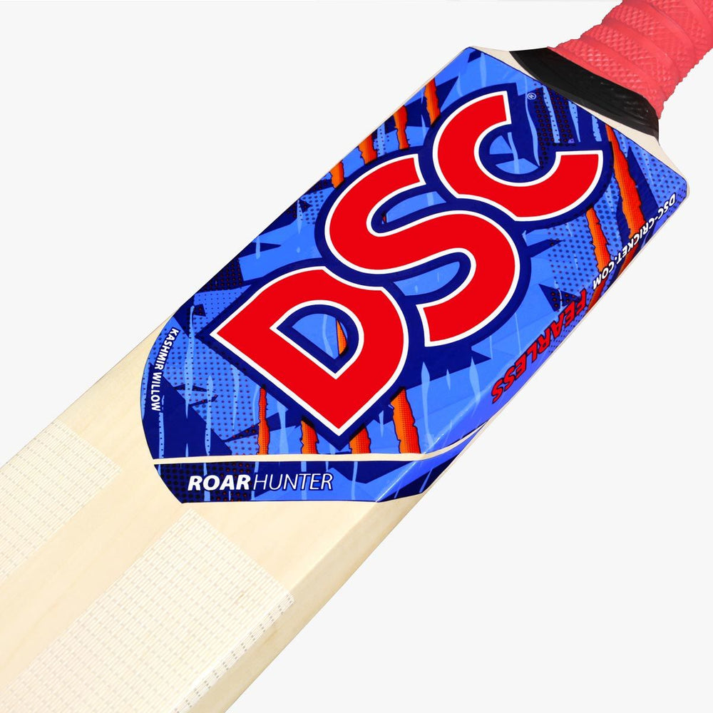 DSC Roar Hunter Kashmir Willow Cricket Bat | Lightweight Kashmir Willow Bat with Hex Grip & Crossweave Edge Protection - Best Price online Prokicksports.com