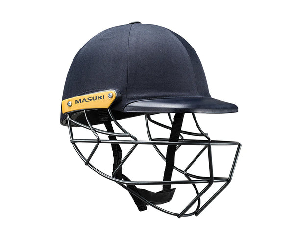 Masuri C Line Plus Steel Cricket Helmet Navy Blue | Enhanced Protection & Comfort | Professional Lightweight Steel Grill Cricket Headgear
