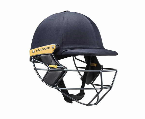 Masuri T Line Steel Cricket Helmet - Navy Blue | Professional Grade Head Protection | Lightweight & Comfortable Design for Players