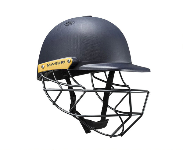 Masuri C Line Steel Cricket Helmet Navy Blue | Durable Steel Grill | Lightweight Protective Headgear | Cricket Equipment for Professional Players