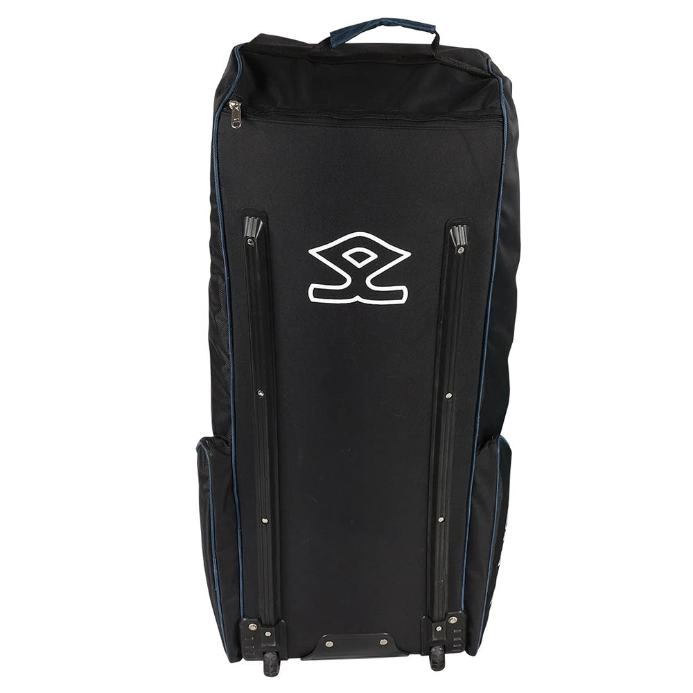 Shrey 1782 Star Wheelie Cricket Kitbag - Black/Navy - Best Price online Prokicksports.com