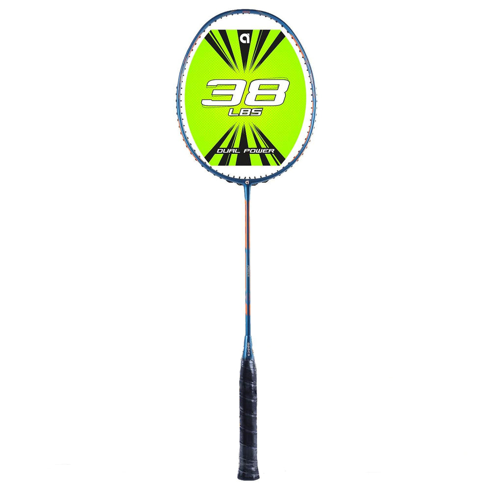 Apacs Dual Power Speed Badminton Racquet – Unstrung, Lightweight Graphite Frame, High Tension Support, Power & Speed Balance, With Cover Included - Best Price online Prokicksports.com