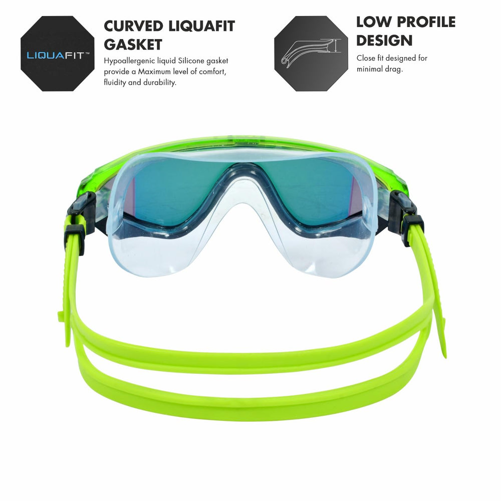 TYR Torrent Mirrored Mask Swimming Goggles, Rainbow/Black - Best Price online Prokicksports.com