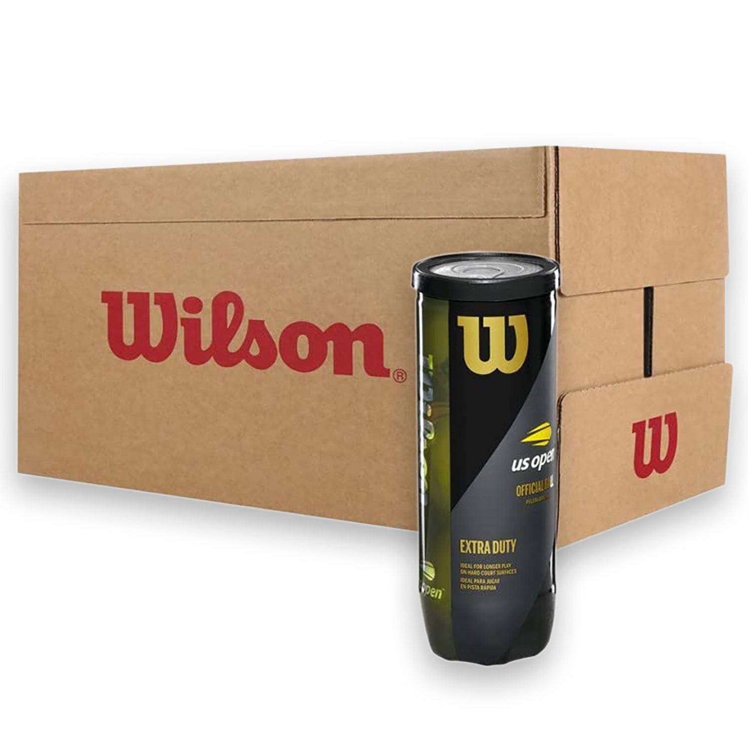 24 Can Case WILSON US Open Extra Duty Tennis Ball (Single Can Balle De Tennis 24 Can Case WILSON US Open Extra Duty Tennis Ball (Single Can Balle De Tennis