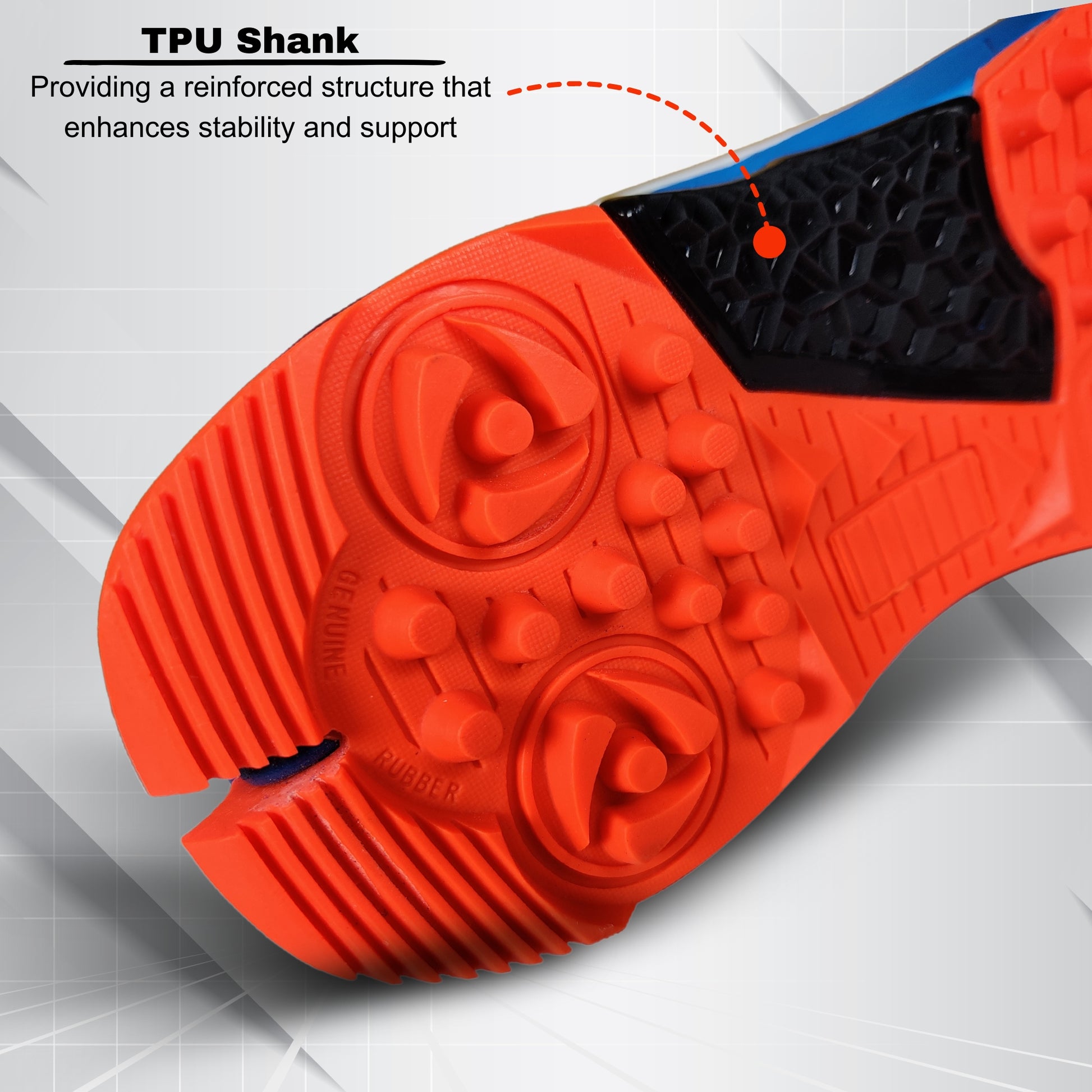 Prokick Strikers Genuine Rubber Spike Cricket Shoes - Best Price online Prokicksports.com