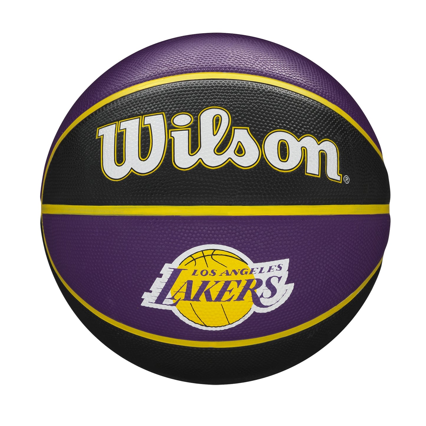 Wilson NBA Team Tribute Basketball LA Lakers, Size 7 (Black/Purple) - Best Price online Prokicksports.com