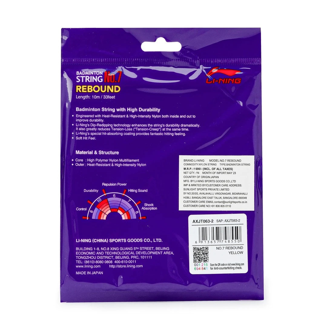 Li-Ning No. 7 Rebound Badminton String - Best Price online Prokicksports.com