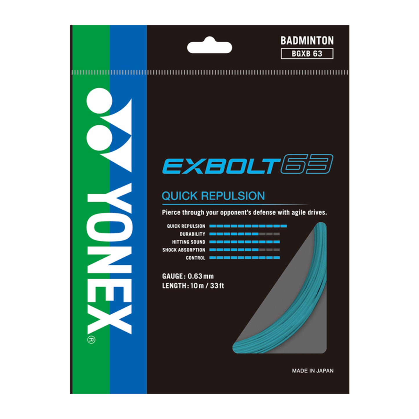 Yonex Exbolt63 Badminton String (Mint) - Best Price online Prokicksports.com