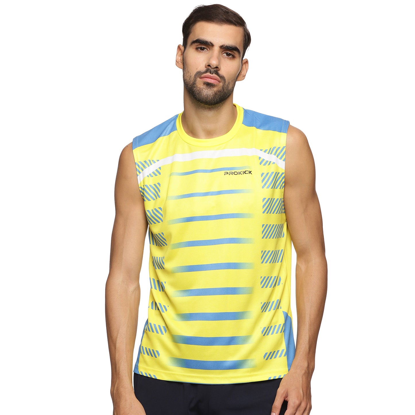 Prokick Round Neck Sleeveless Tank Top - Workout Running Beach Swimming and Sports Wear Tshirt - Best Price online Prokicksports.com