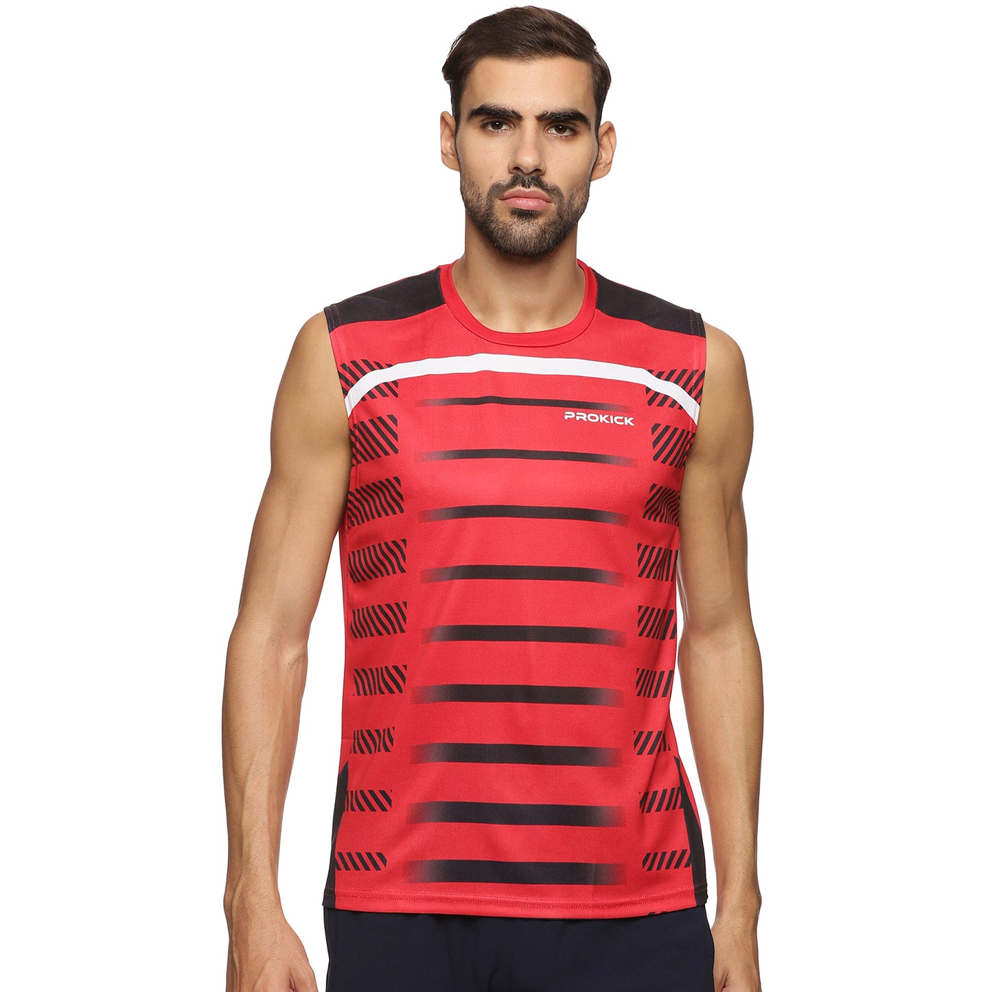 Prokick Round Neck Sleeveless Tank Top - Workout Running Beach Swimming and Sports Wear Tshirt - Best Price online Prokicksports.com