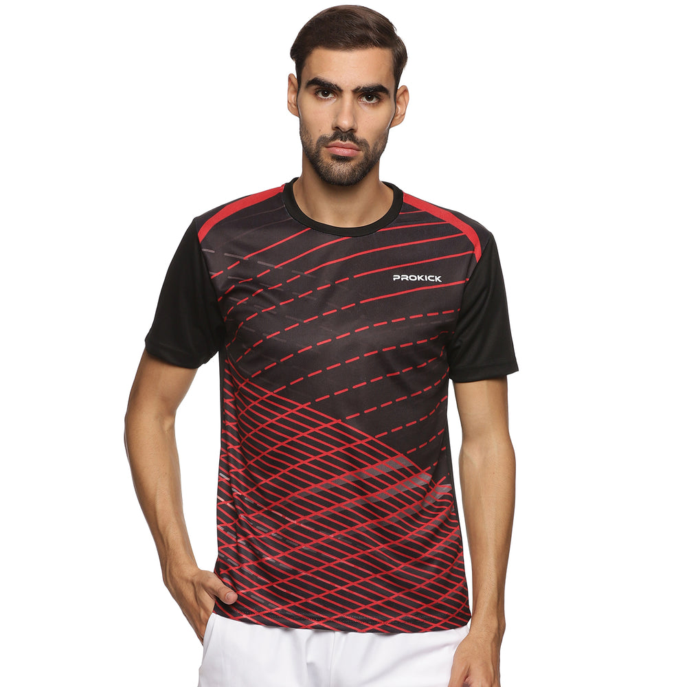 Prokick Regular Fit Round Neck Half Sleeves Tshirt for Men - Best Price online Prokicksports.com