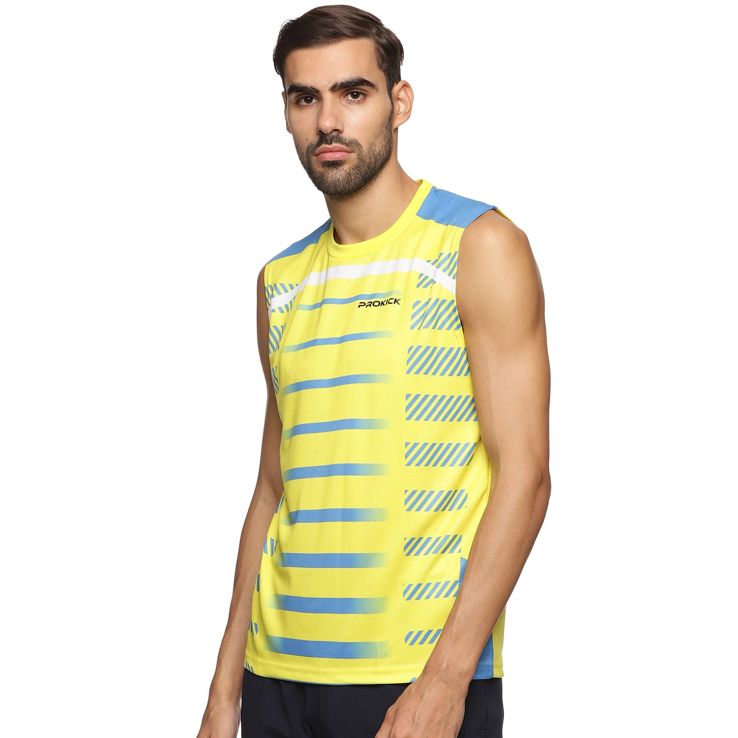 Prokick Round Neck Sleeveless Tank Top - Workout Running Beach Swimming and Sports Wear Tshirt - Best Price online Prokicksports.com