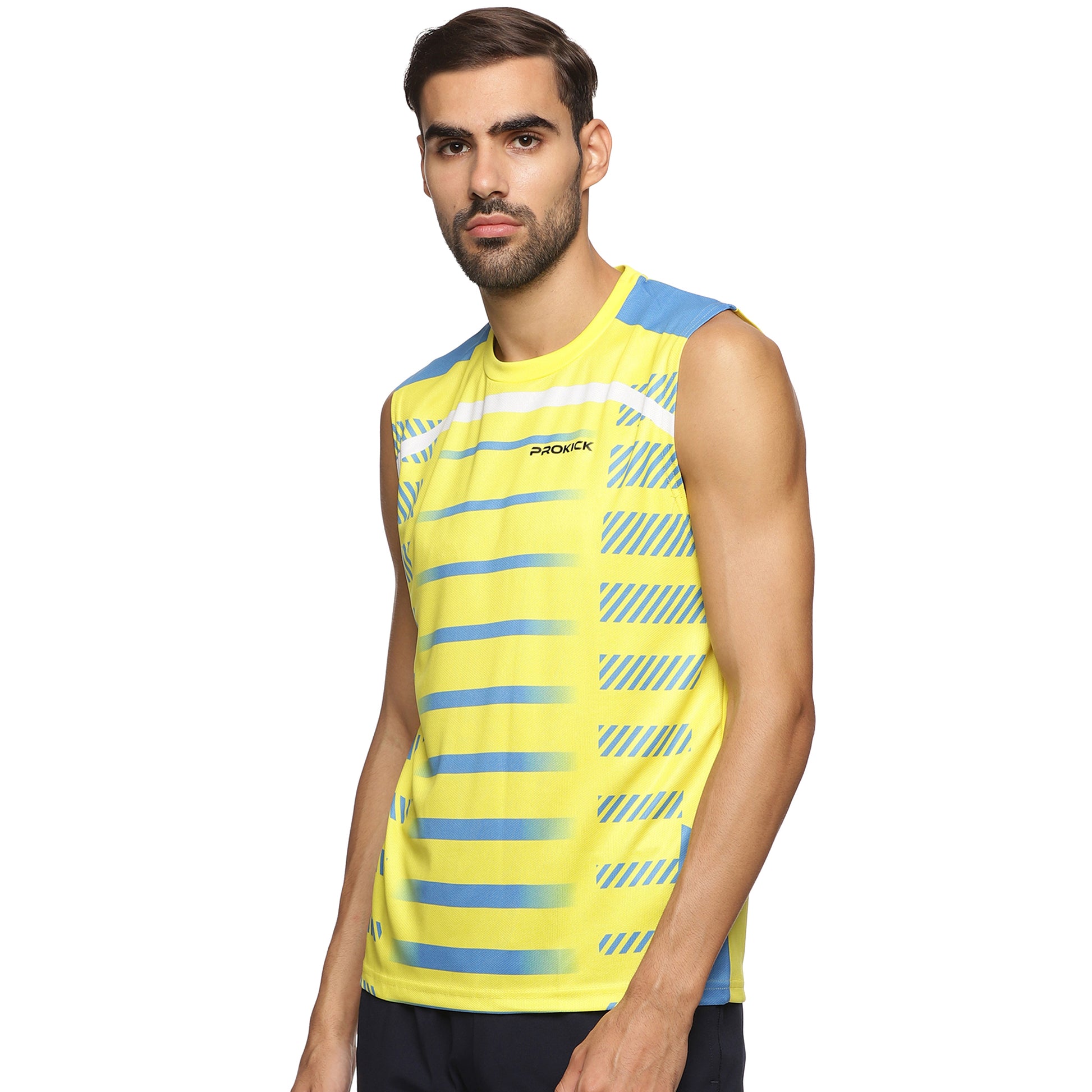 Prokick Round Neck Sleeveless Tank Top - Workout Running Beach Swimming and Sports Wear Tshirt - Best Price online Prokicksports.com