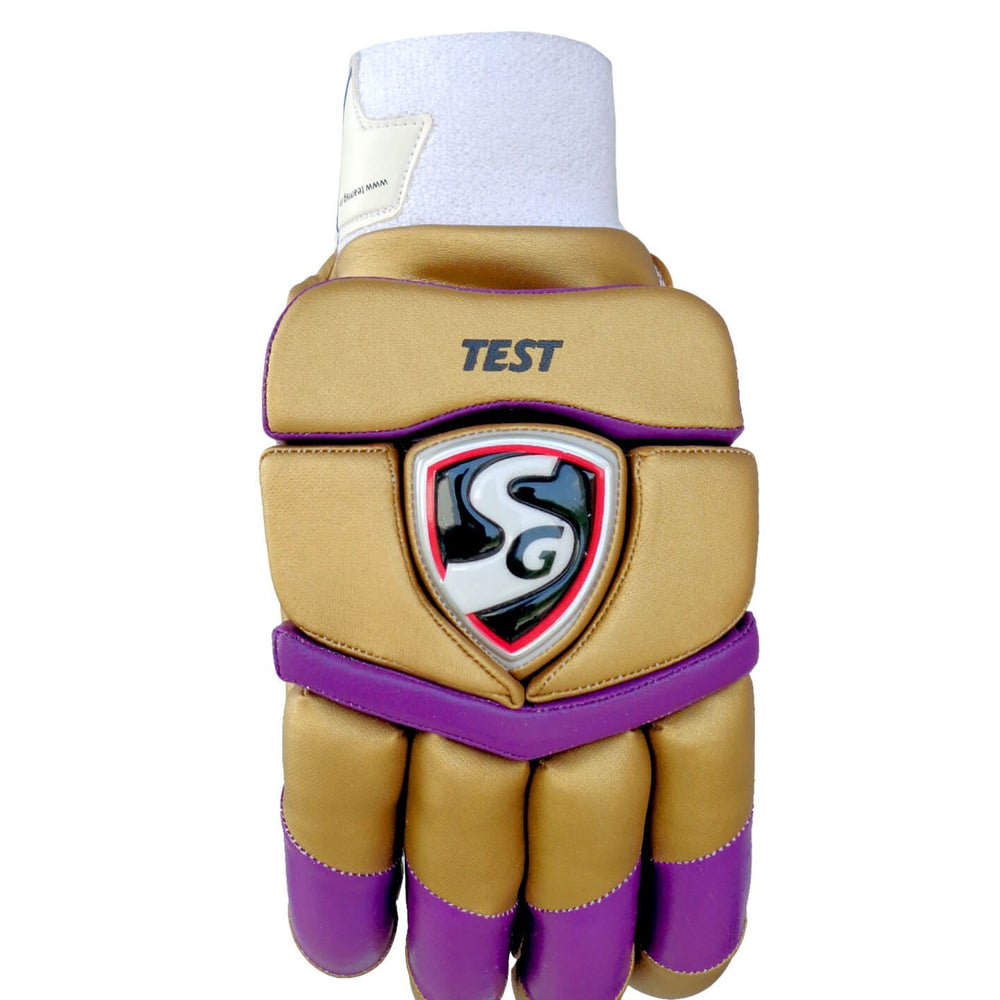 SG Test KKR Batting Gloves - Left Hand,Gold/Purple - Best Price online Prokicksports.com