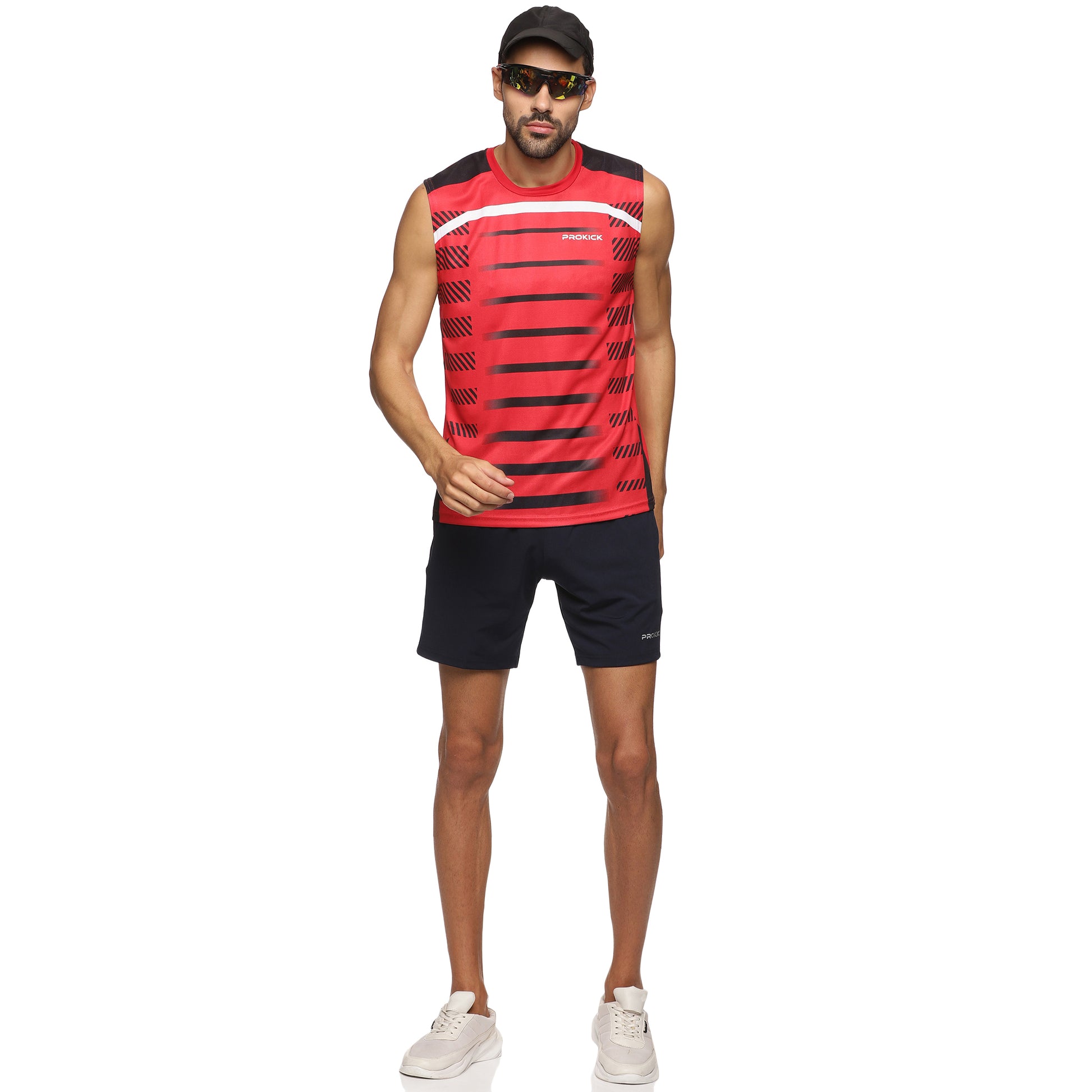 Prokick Round Neck Sleeveless Tank Top - Workout Running Beach Swimming and Sports Wear Tshirt - Best Price online Prokicksports.com