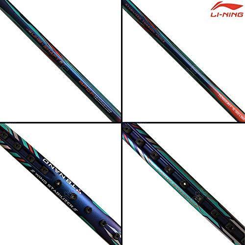 Li-Ning Aeronaut 9000C Combat Badminton Racquet - Blue/Red - Best Price online Prokicksports.com