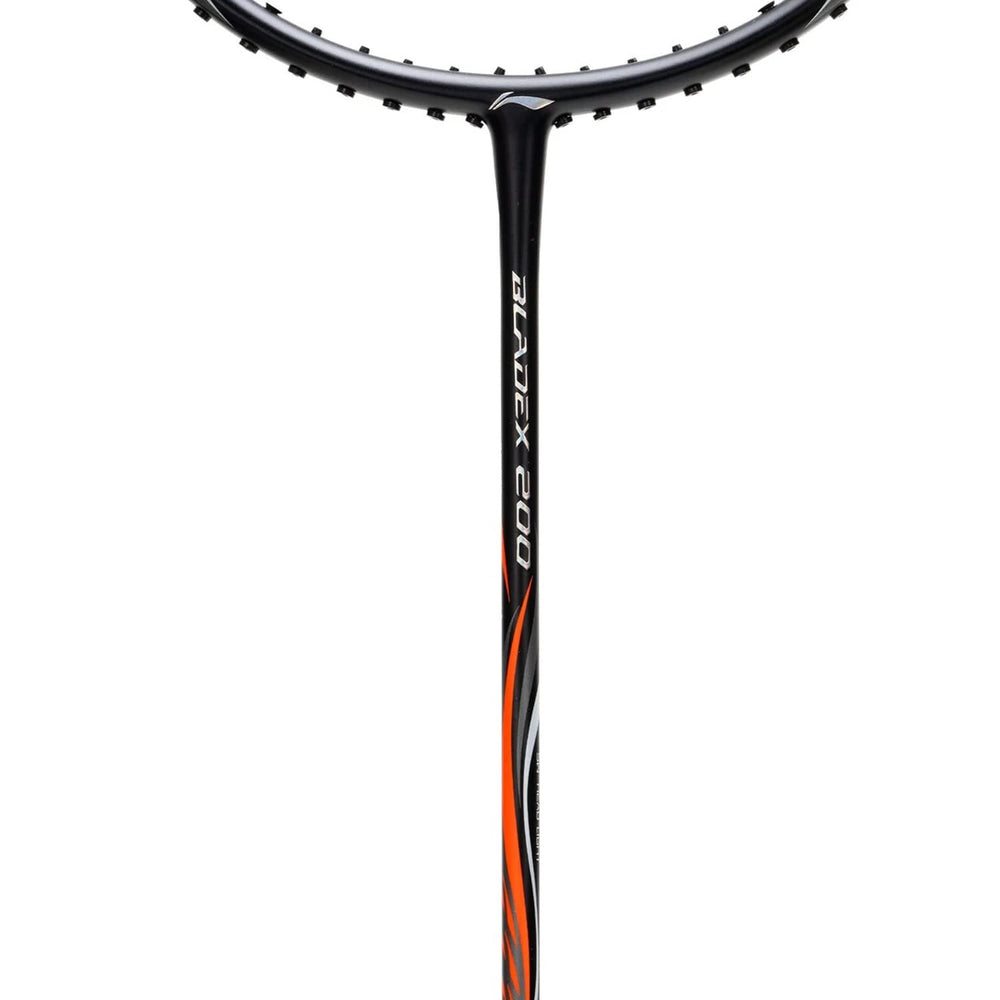 Li-Ning Bladex 200 R-Series Strung Badminton Racquet, Black/Orange (4UIG6) - Best Price online Prokicksports.com