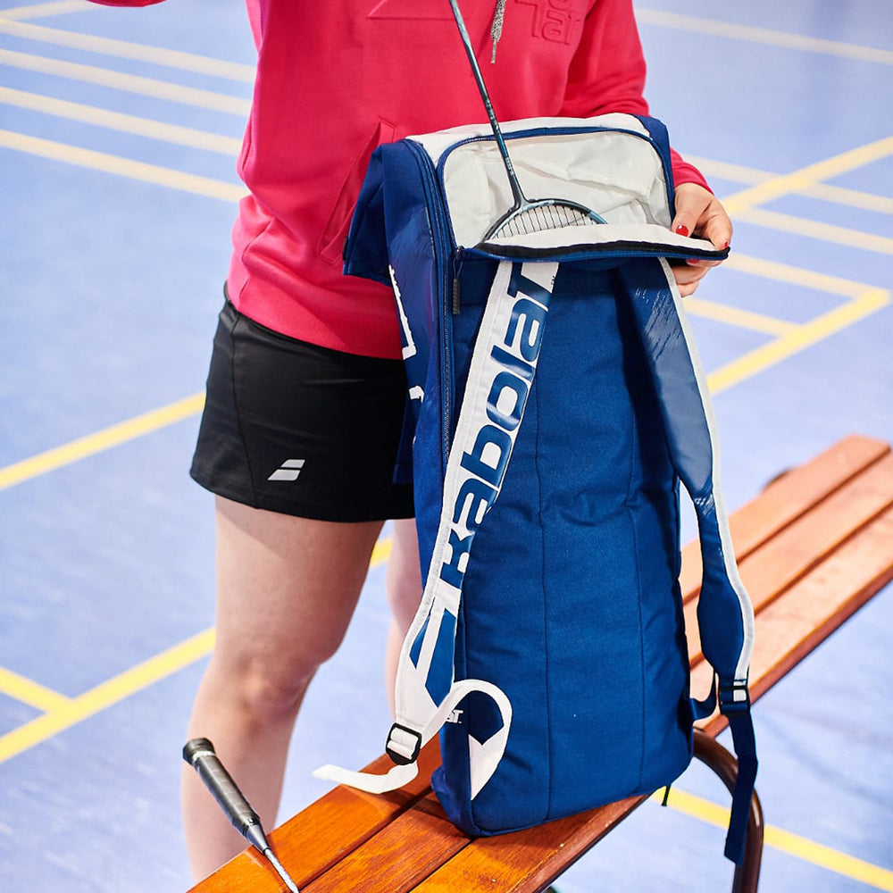 Babolat Backrack 2 Badminton Bag , Blue/White - Best Price online Prokicksports.com