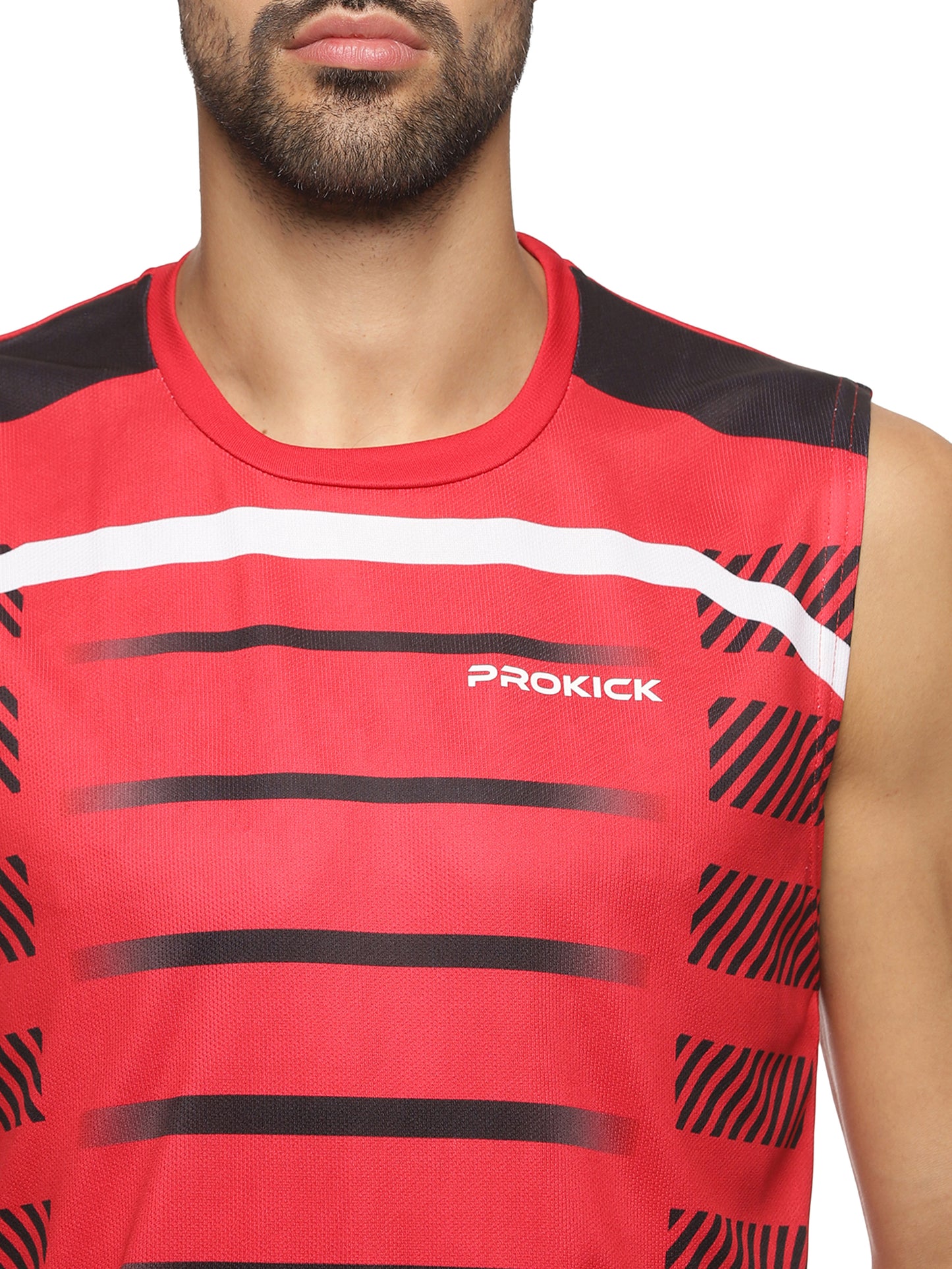 Prokick Round Neck Sleeveless Tank Top - Workout Running Beach Swimming and Sports Wear Tshirt - Best Price online Prokicksports.com