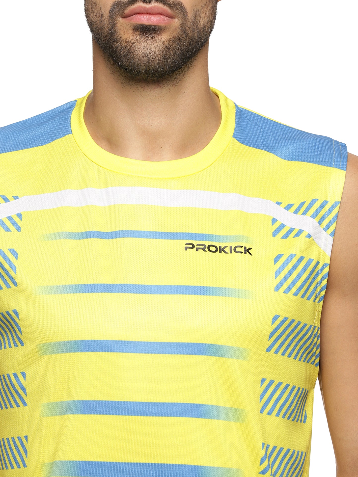 Prokick Round Neck Sleeveless Tank Top - Workout Running Beach Swimming and Sports Wear Tshirt - Best Price online Prokicksports.com