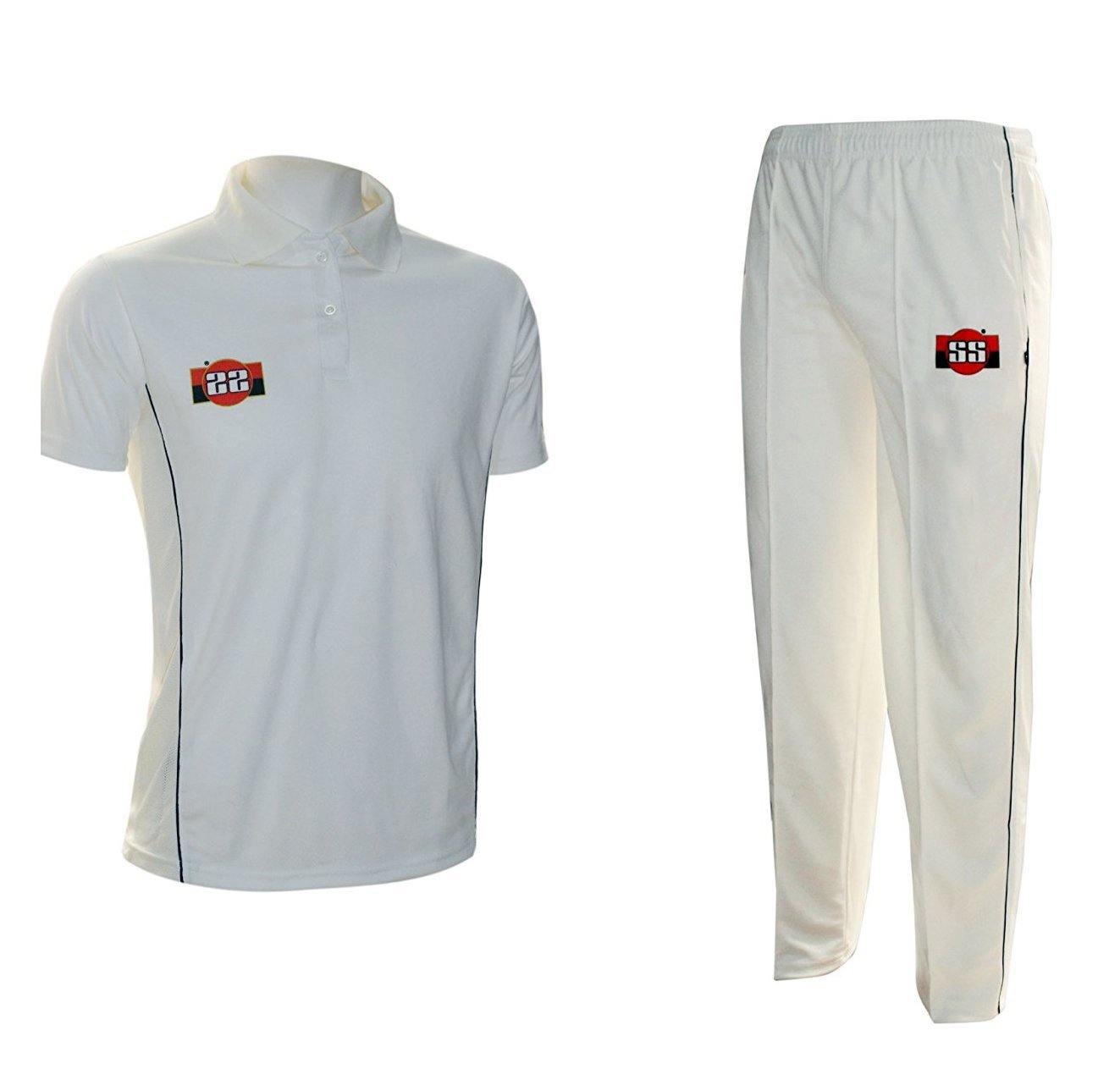 SS Super Half Sleeve Cricket Dress Set Combo Set of T Shirt and Trousers