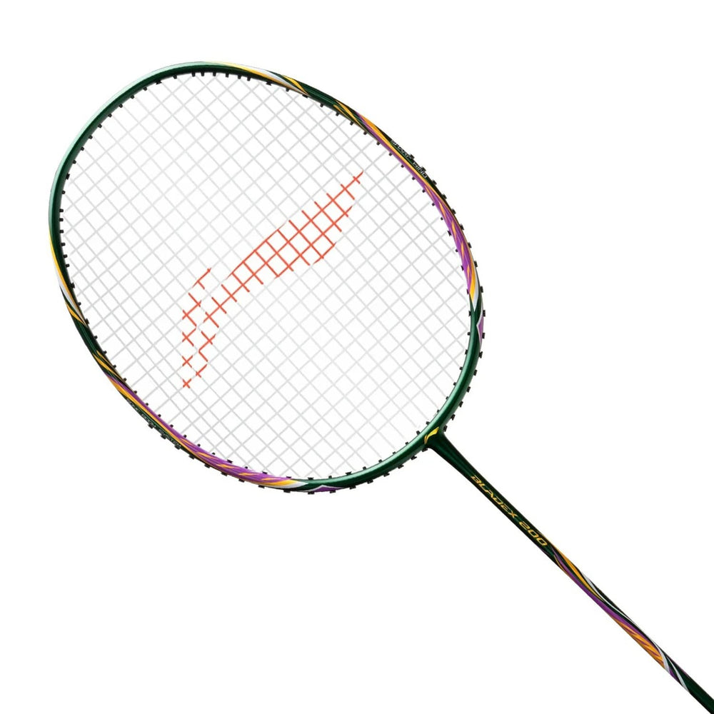 Li-Ning Bladex 200 R-Series Strung Badminton Racquet, Emerald/Gold (4UIG6) - Best Price online Prokicksports.com