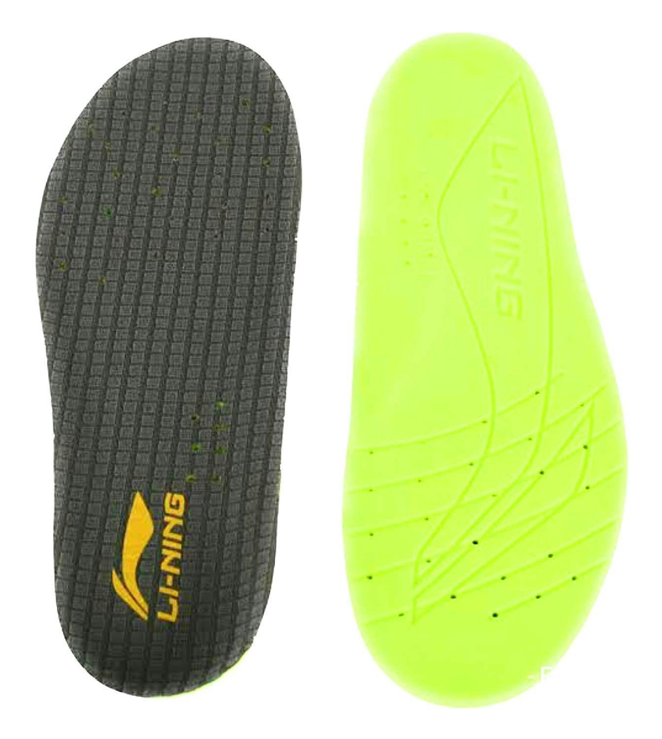 Li-ning Super Comfortable Shoes Insole -Grey-Lime - Best Price online Prokicksports.com