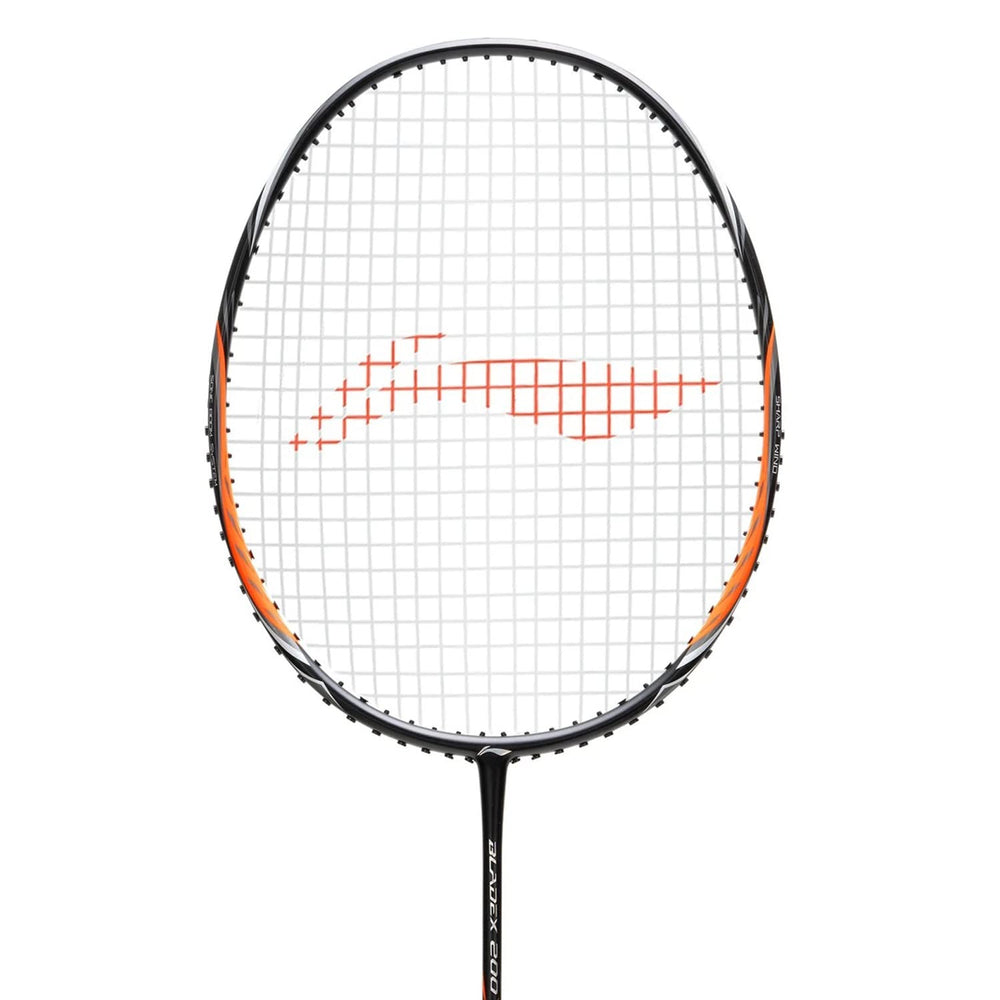 Li-Ning Bladex 200 R-Series Strung Badminton Racquet, Black/Orange (4UIG6) - Best Price online Prokicksports.com