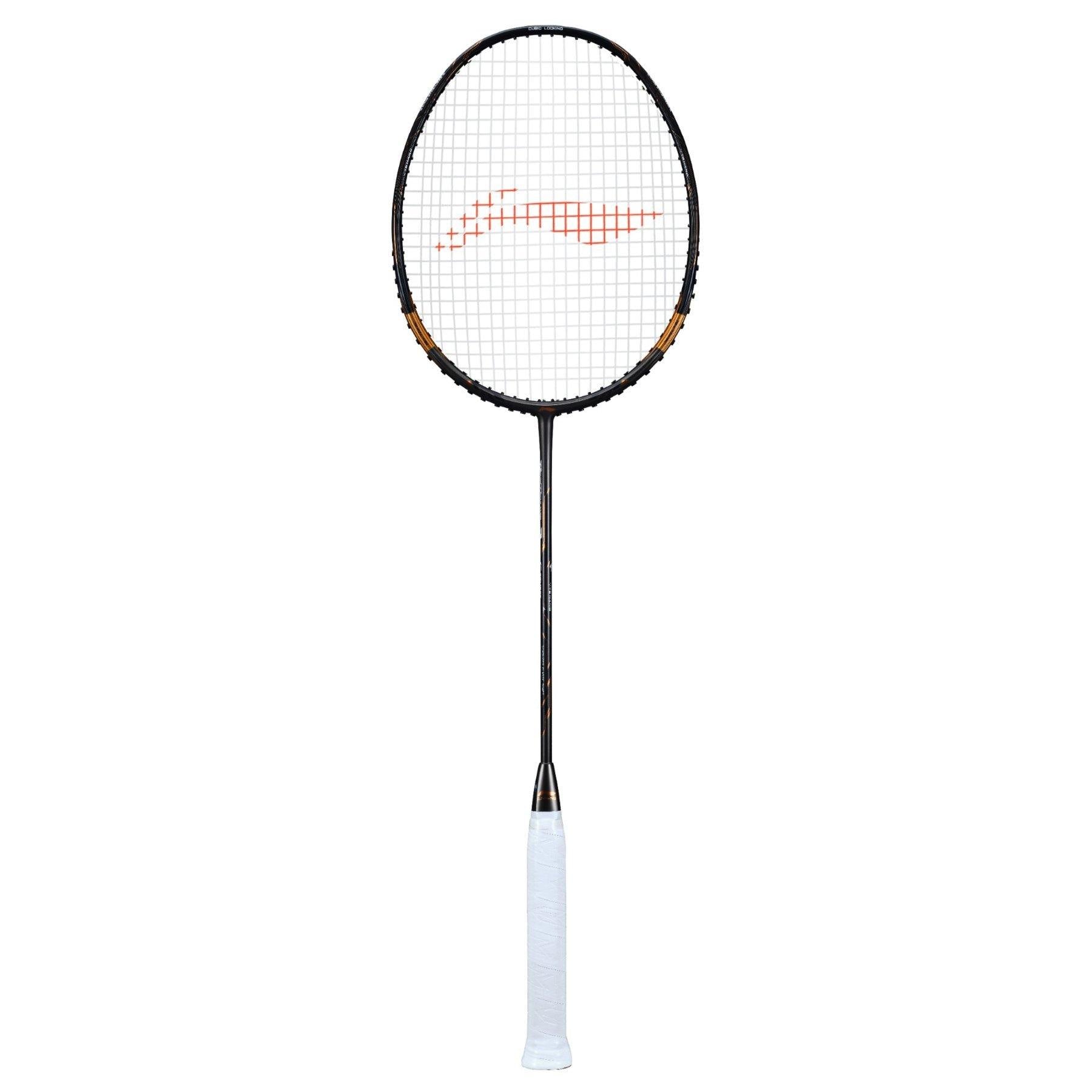 Li-Ning Tectonic 7C Full-Carbon Fiber Badminton Racket, (Charcoal/Gold) - Best Price online Prokicksports.com