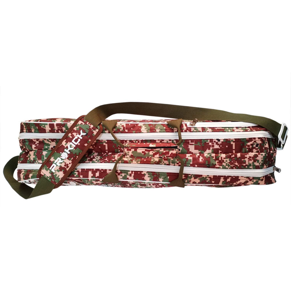 Prokick Badminton Kitbag with Double Zipper Compartment - Brown Camo Fusion - Best Price online Prokicksports.com