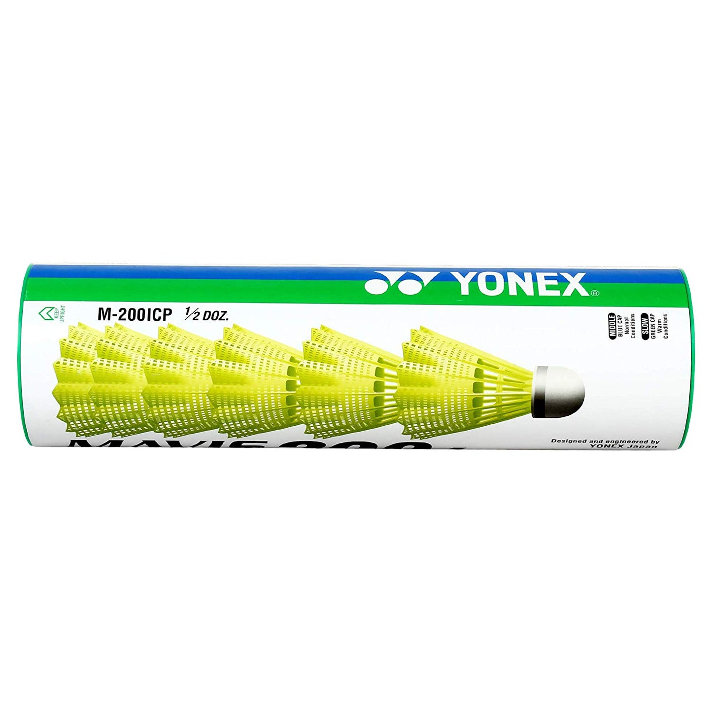 Yonex Mavis 200i Nylon Shuttle Cock, Yellow - 50 Cans - Best Price online Prokicksports.com