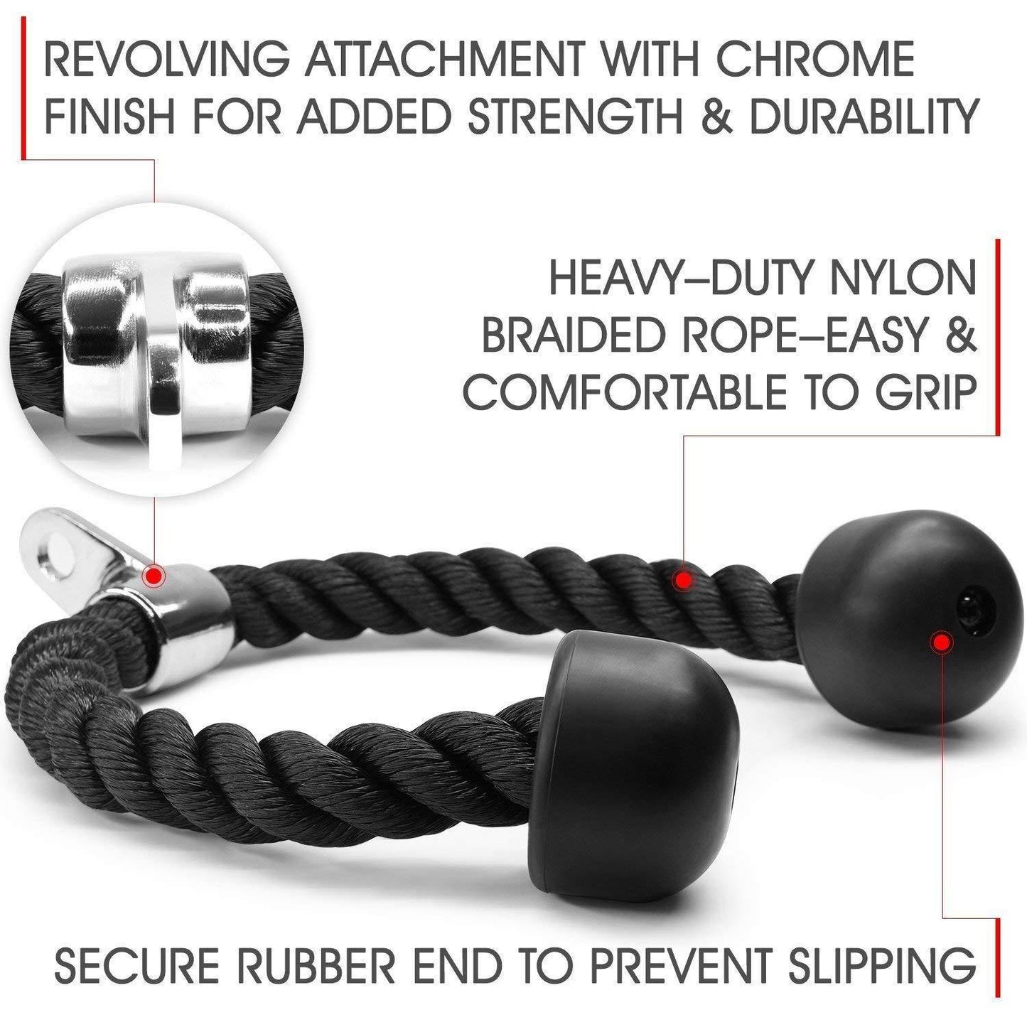Prokick GA003 Triceps Rope - Best Price online Prokicksports.com