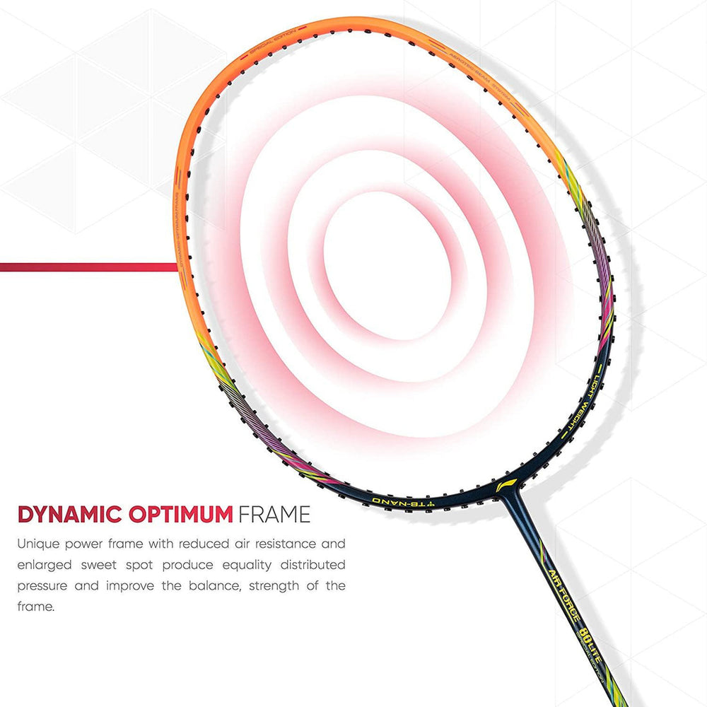 Li-Ning Air Force 80 Lite Carbon Fibre Badminton Racket - Best Price online Prokicksports.com