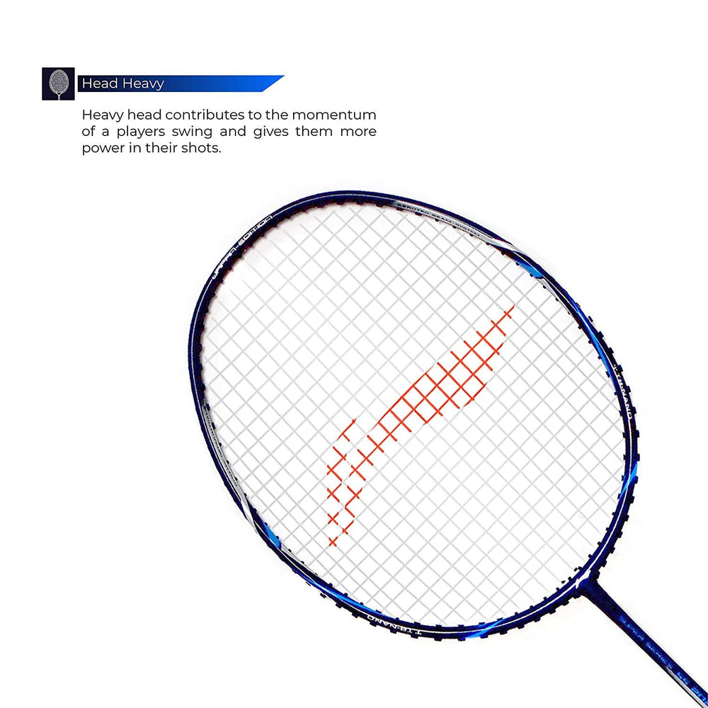 Li-Ning Super Series 2020 - (Strung) Graphite Badminton Racquet - Navy Blue - Best Price online Prokicksports.com
