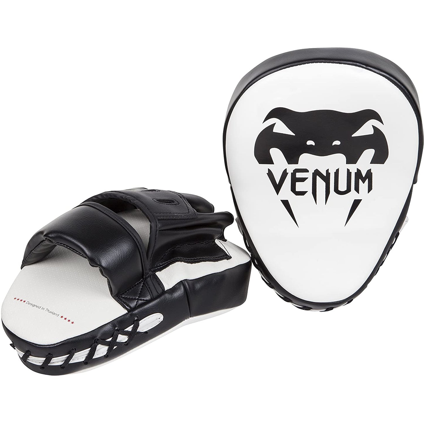 Venum Light Focus Mitts (Pair) - White/Black - Best Price online Prokicksports.com