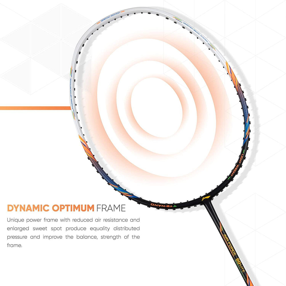 Li-Ning Air Force 80 Lite Carbon Fibre Badminton Racket - Best Price online Prokicksports.com